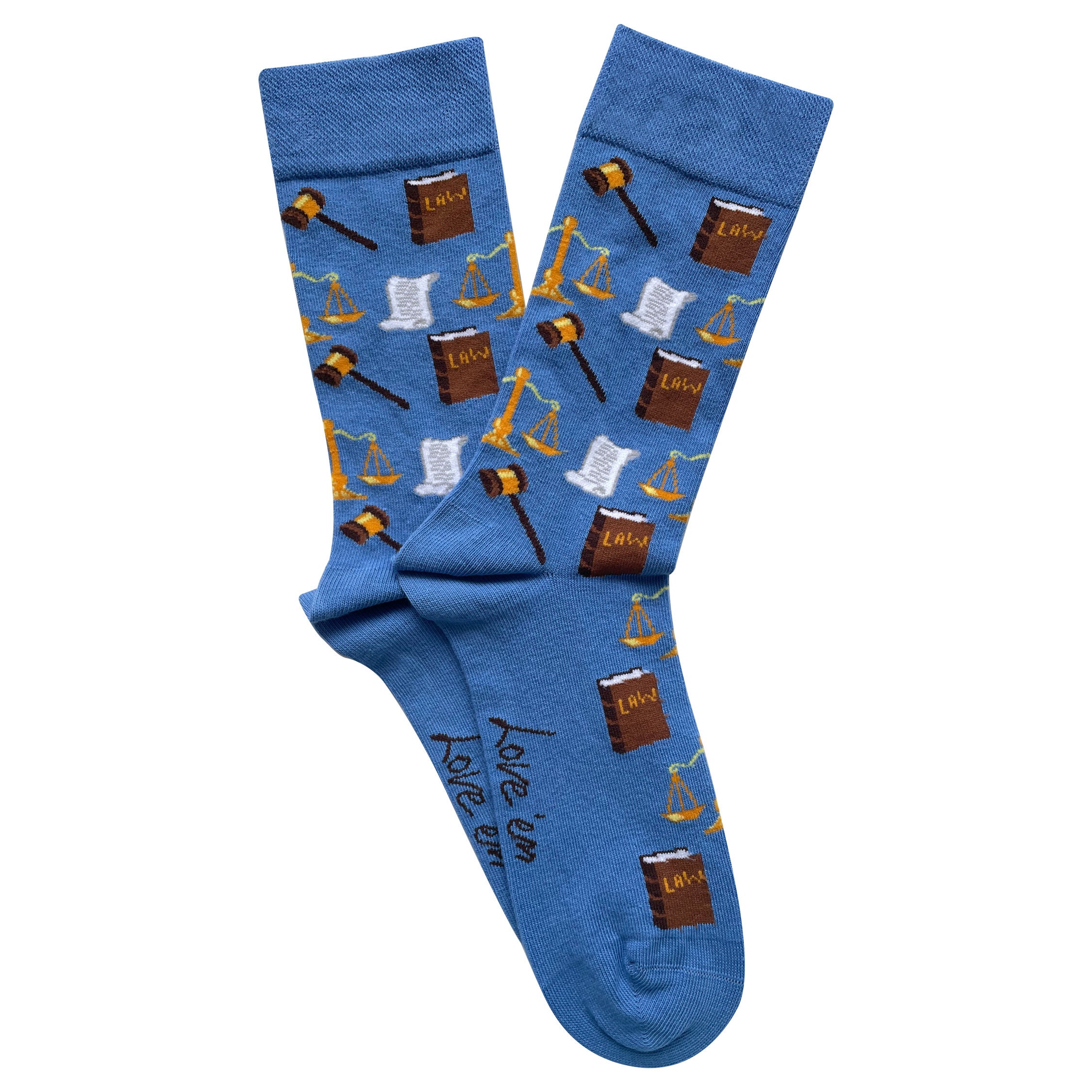 Lawyer Socks, Justice Socks, Lawyer Student Gift, Attorney Gift, Solicitor Socks, Prosecutor Gift, Christmas Gift, Promotion Gift