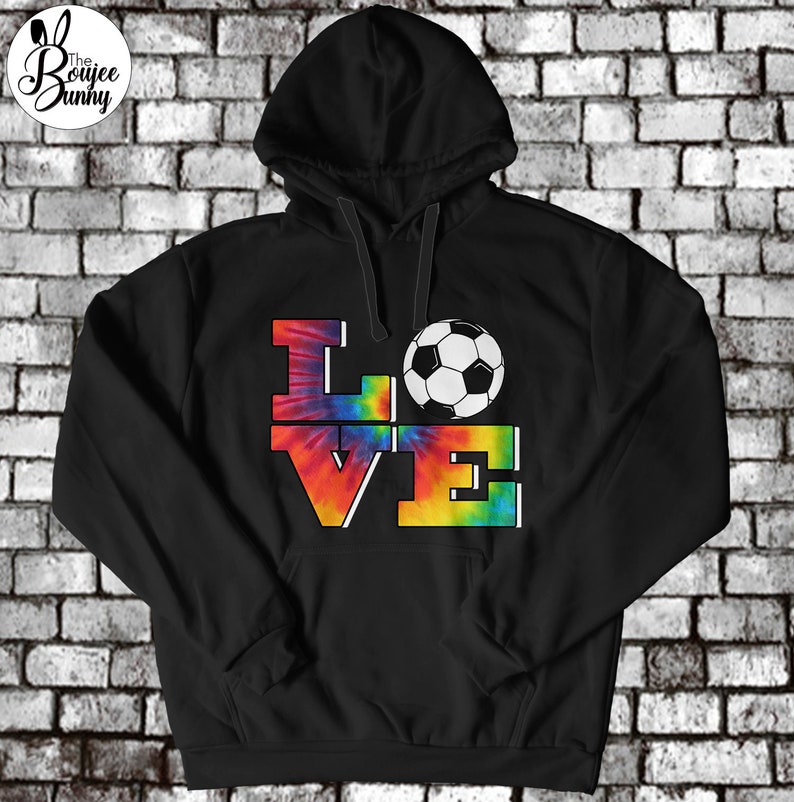 Soccer Gift / Tie Dye Soccer / Girl's Soccer Hoodie / Love - Etsy