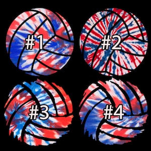 Custom Tie Dye Volleyball Gift  Add Name and Number Custom Hoodie  Red White and Blue Personalized  Hoodie Volleyball Gift