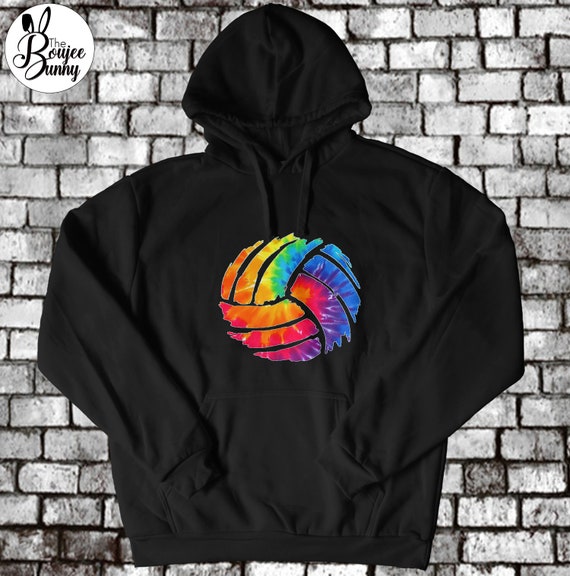 Volleyball Tie Dye Gift Girls Hoodie Women s Sweatshirt Volleyball Mom Teen Long Sleeve Gift Girls Volleyball Team Hoodie Gift Etsy