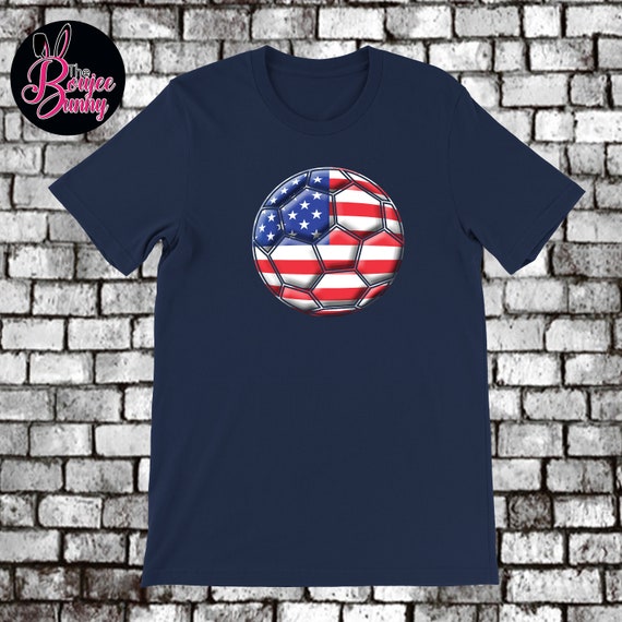 American Flag Soccer Ball T-Shirt American Flag Soccer Ball T-Shirt