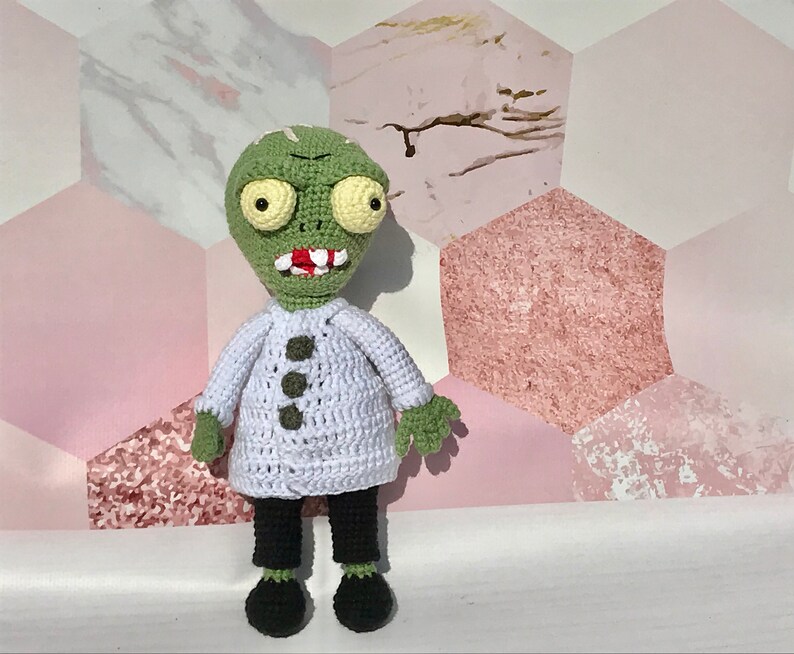 Dr. Zomboss Crochet Doll Inspired Plushie Stuffed Amigurumi | Etsy