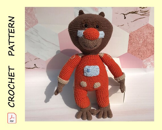 Moon Baboon inspired Crochet Doll Amigurumi stuffed España