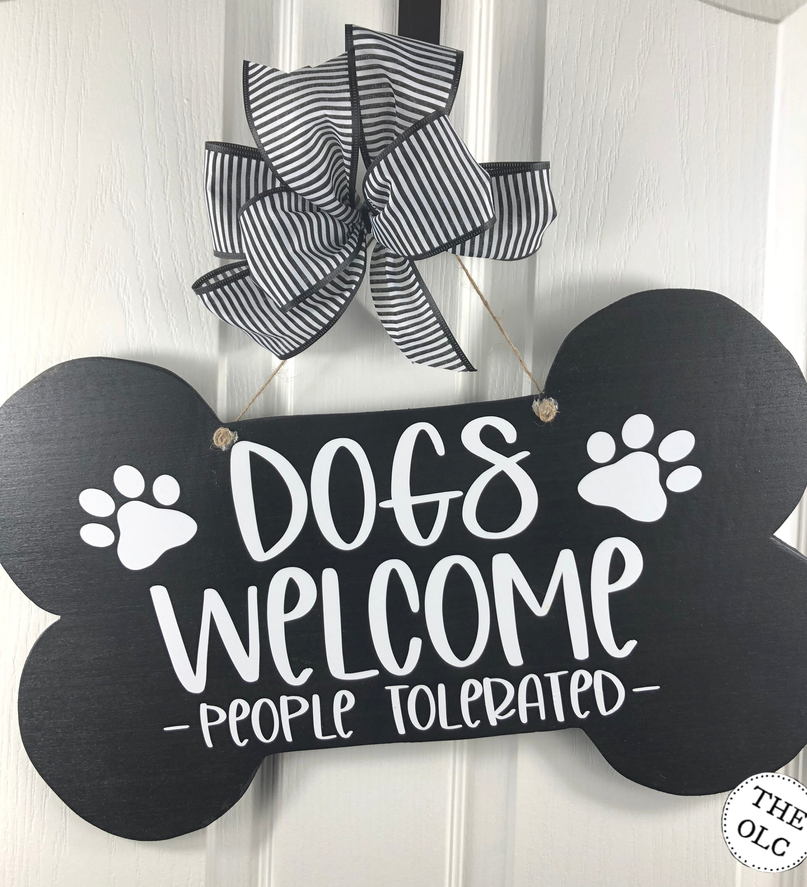 Dogs People Tolerated Sign Dog Sign Dog Decor Dogs Etsy