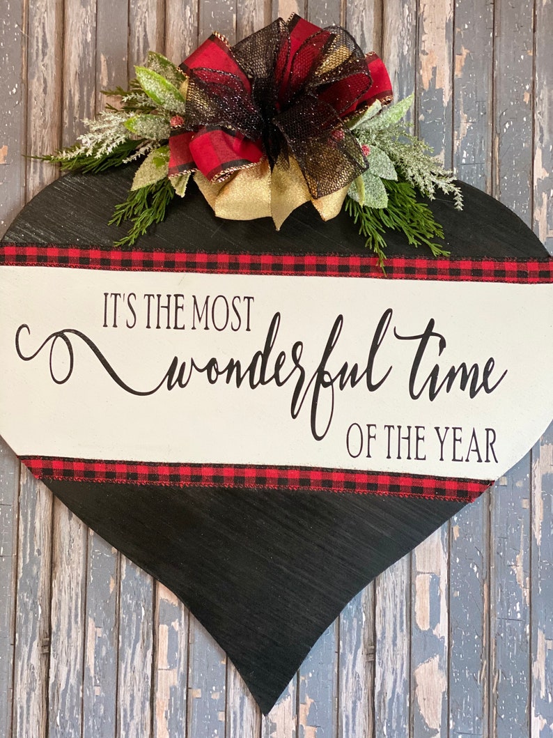 Christmas Door Hanger Holiday Wall Decor Its the Most Etsy