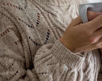 Cable Bay Sweater PDF knitting pattern