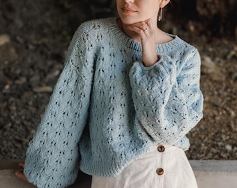 Holey Moley Sweater PDF knitting pattern