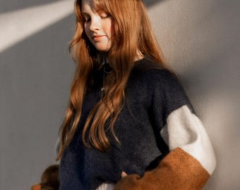 Tri Tone Sweater knitting pattern