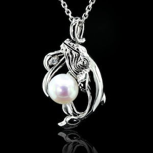 Wal Anhänger Halskette, Blauwal Schmuck, Meer Leben Schmuck, Buckelwal, Ozean Fisch, Strand Schmuck, Wal Perle.