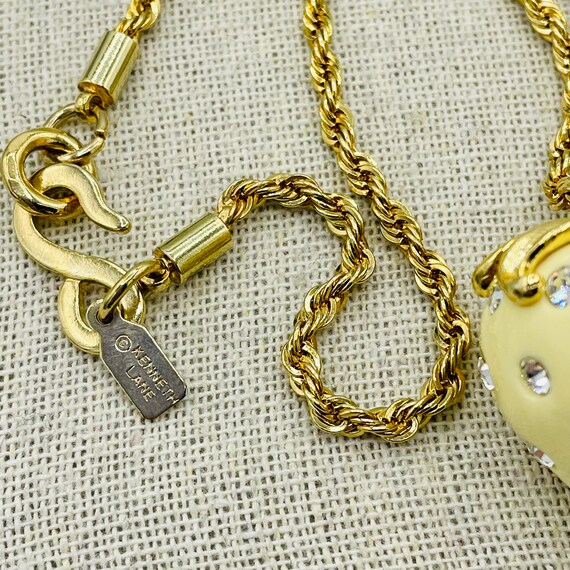 Kenneth Jay Lane Cream Strawberry Pendant Necklac… - image 6