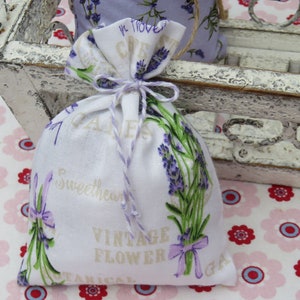 Lavendelsäckchen Duftsäckchen Lavendel genäht lila grün rosa Blumen Lavendel Säckchen KleineSeligkeiten Geburtstag Sommer Geschenk Säckchen Bild 9