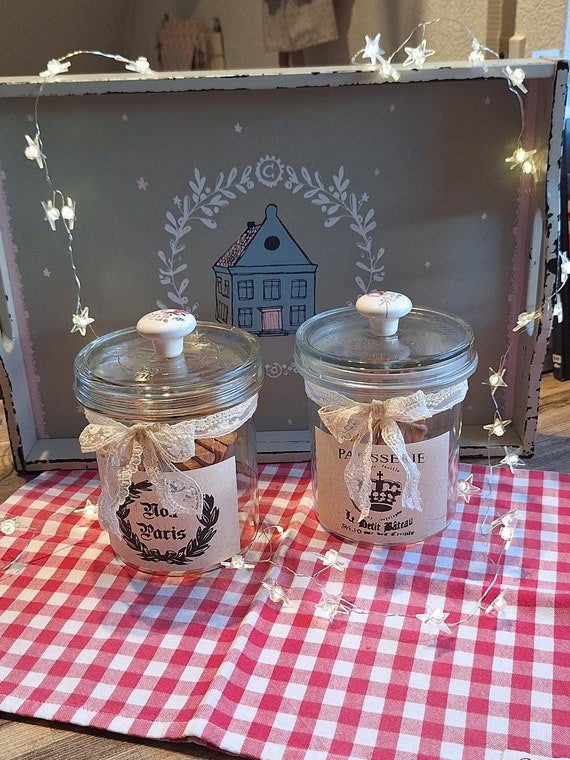 Weckglas alt shabby retro Wäscheklammern upcycling aus Omas Küche vintage Deko Vorrat Aufbewahrung kleineSeligkeiten romantisch Geschenk