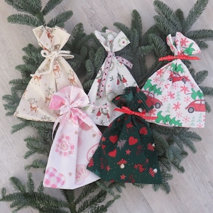 Geschenkbeutel Säckchen Beutel genäht Verpackung Weihnachten Nikolaus Advent nachhaltig umweltfreundlich wiederverwendbar KleineSeligkeiten