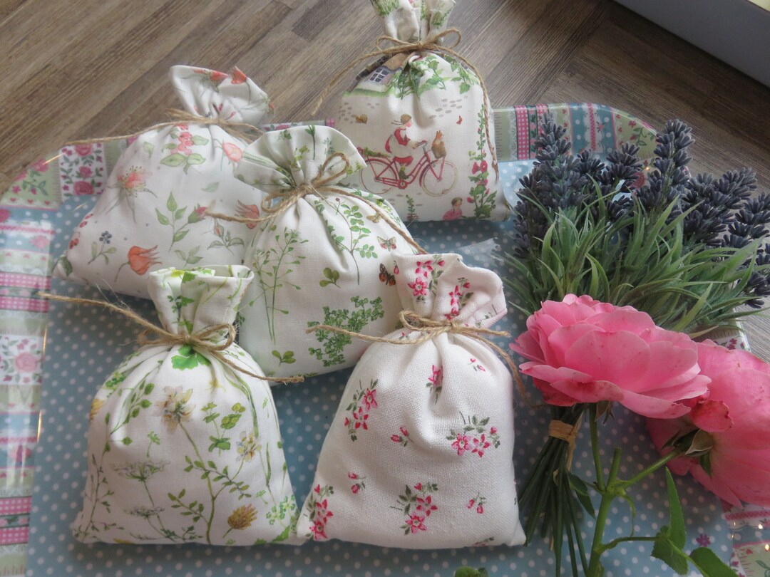 Herbal Bags Scented Herbs Bag Sewn Gift Thank You Little Bliss Etsy