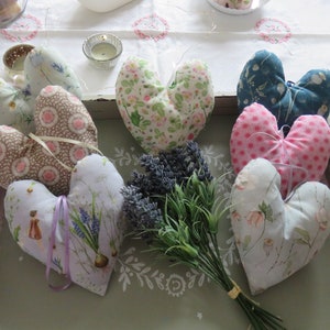 Herz Duftherz Lavendelduftherz genäht Raumduft Deko Geschenk romantisch Valentinstag Sommer KleineSeligkeiten Lavendel Damen verliebt rosa