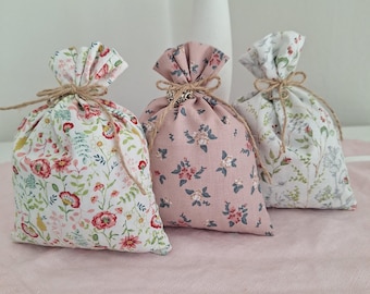 Kräutersäckchen Duftsäckchen mit Lavendel genäht grün rosa Wellness Entspannung KleineSeligkeiten Geburtstag Sommer nachhaltig natürlich