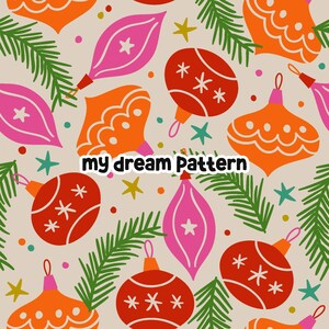 Retro Christmas Seamless Pattern For Fabric Vintage Christmas Seamless File.