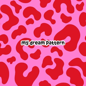 Pink Red Leopard Seamless Pattern For Fabric Leopard Repeat Pattern Leopard Digital Pattern