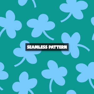 Klee Muster - St Patricks Clover Digital Paper.