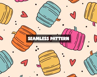 Fall Pumpkin Pattern Pumpkin Seamless File.