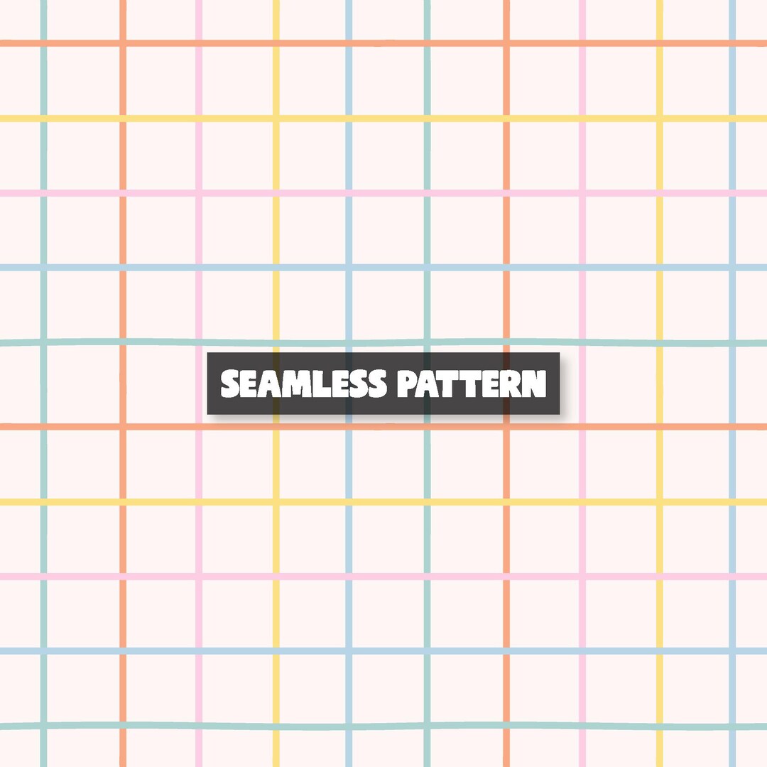 Pastel Grid Seamless Pattern – Grid Digital Paper. - Etsy
