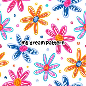Floral Spring Seamless Pattern Floral Seamless File Flowers Digital Pattern