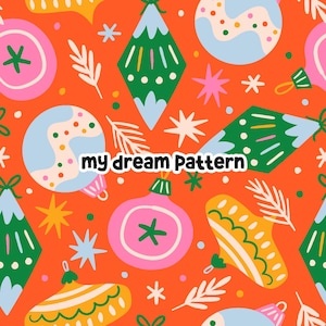 Christmas Seamless File For Fabric Christmas Pattern.