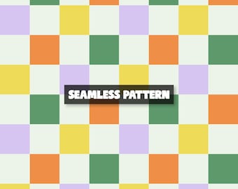 Retro geruit naadloos patroon – digitaal retro dambordpapier.