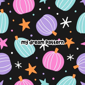 Pumpkins Seamless Pattern Halloween Pumpkin Seamless File.