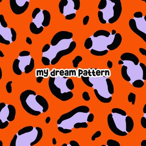 Red Leopard Seamless Pattern Leopard Texture Seamless File Animal Print Seamless Design Cheetah Seamless Repeat Pattern