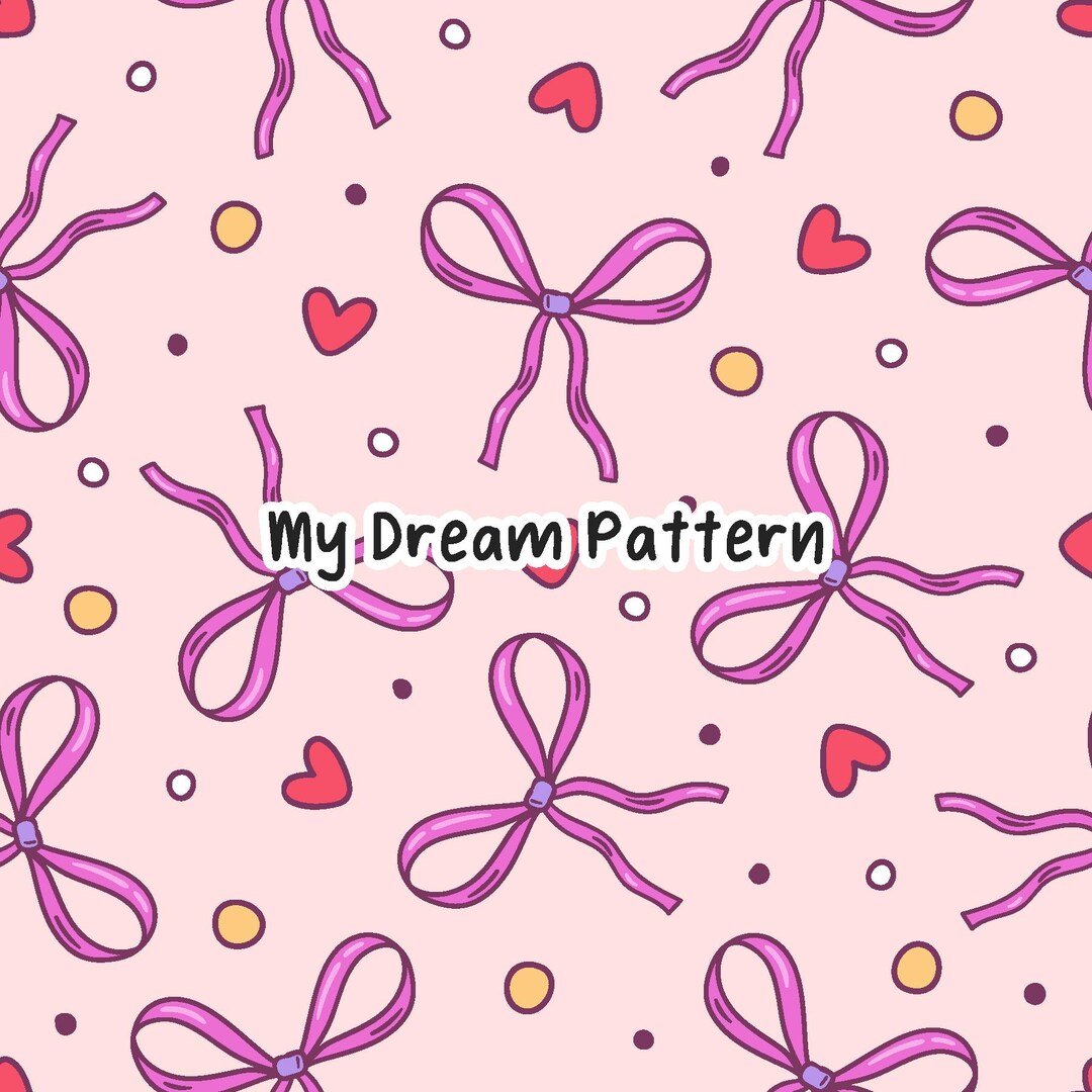 Ribbon Seamless Pattern Ribbons Seamless File. - Etsy