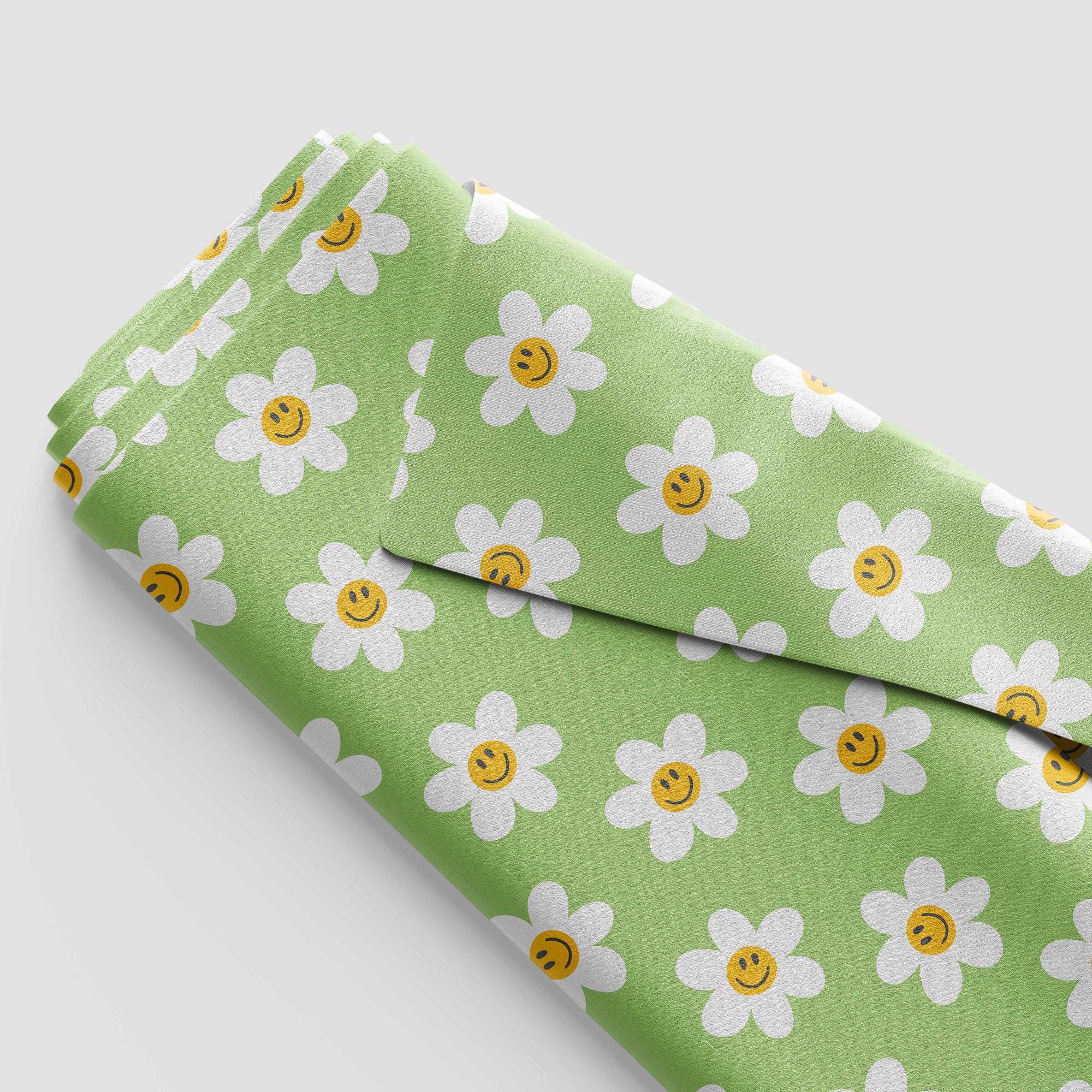 Green Groovy Floral Seamless Pattern Retro Daisy Seamless File. - Etsy