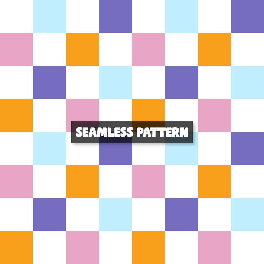 Checkerboard Seamless Pattern – Retro Checkered Background. - Etsy