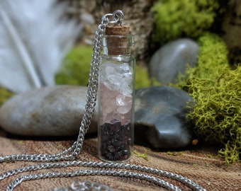 Love Crystal Vial Pendant/Necklace