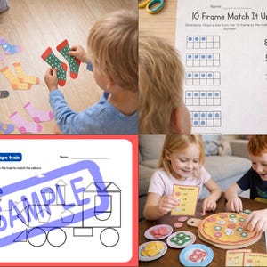 Early Years Maths Games Bundle – numbers, Shapes, Patterns, 10 frame (Digital Download)