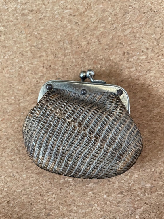 Snake skin coin purse, vintage, engagement ring h… - image 7