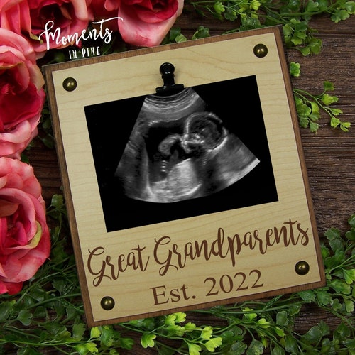 Ultrasound Frame Pregnancy Announcement Grandparent Grandpa Etsy