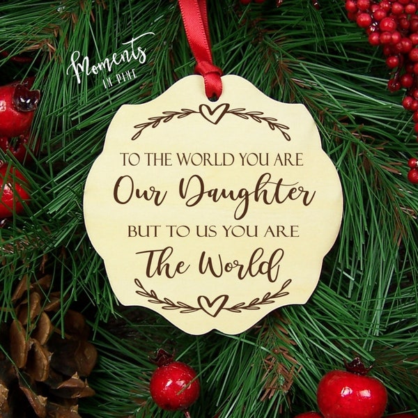 Daughter Christmas Gift from Mom and Dad Gift from Parents for Our Daughter Ornament 2024 Christmas Ornament Special Daughter Gift Keepsake