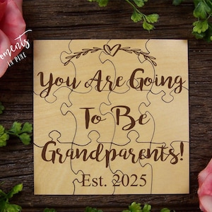 You Are Going To Be Grandparents Est 2026 Surprise Baby Reveal Pregnancy Announcement New Grandparents Gift Future Grandparents To Be Puzzle