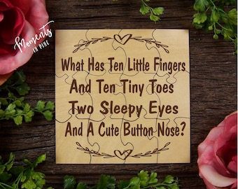 Pregnancy Announcement Puzzle Etsy