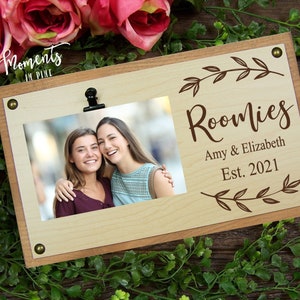 Roomies Gift, Roomies Personalization Picture Frame Sign, College Roommate Gift, College Dorm Decor, Christmas Gift, Roommate Birthday Gift