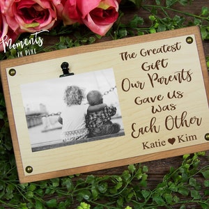 Siblings Picture Frame Custom Personalized Siblings Gift, Brother Birthday Gift, Brother Sister Gift, Brother Gift from Sister, from Brother