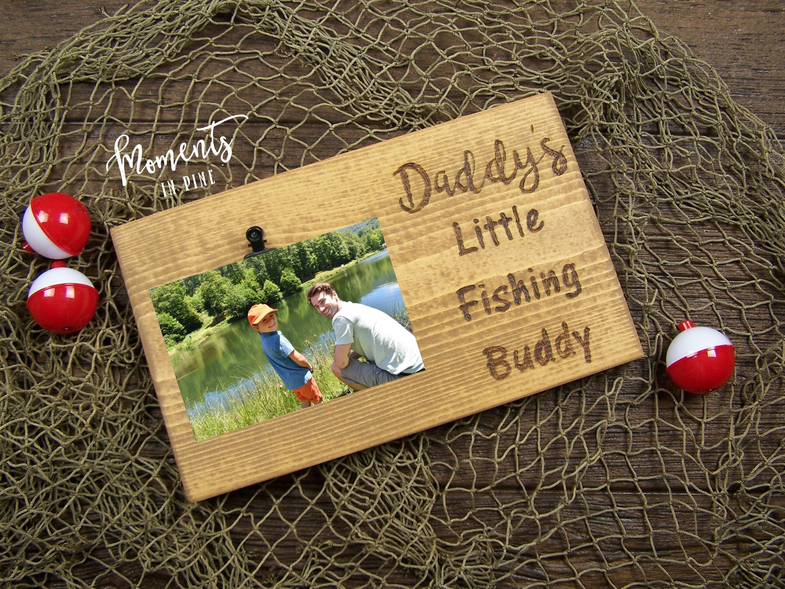Daddy's Little Fishing Buddy Dad Picture Frame Fathers Etsy
