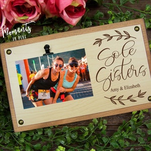 Sole Sisters Running Partner Friend Gift Picture Frame Walking Buddy Running Gifts for Women Athlete Gift 5K 10K Half Marathon Runner Gift