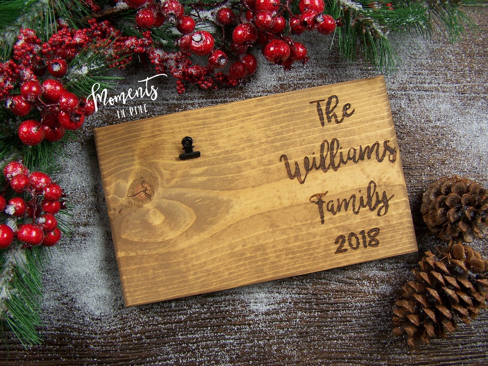 Last Name On Christmas Card 