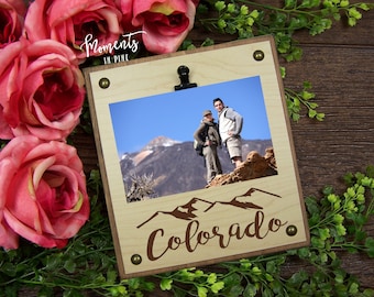 Colorado Picture Frame, Colorado Themed Gift, Colorado Gifts, Colorado Wedding Gift, Colorado Engagement Gift, Colorado Wall Art, Home Decor