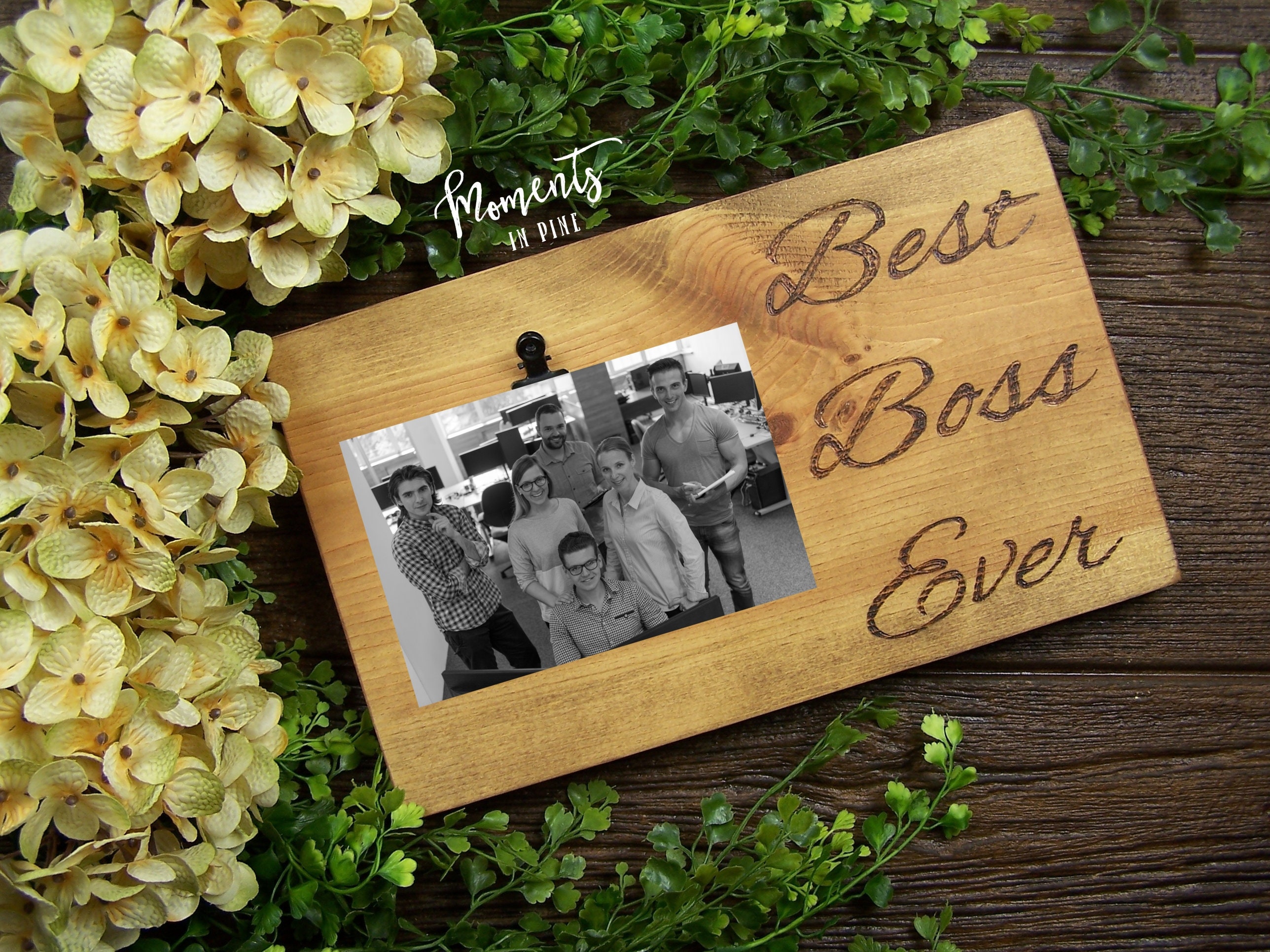 Bosses Day Gift Boss Picture Frame Male Boss Gift Idea Best Etsy