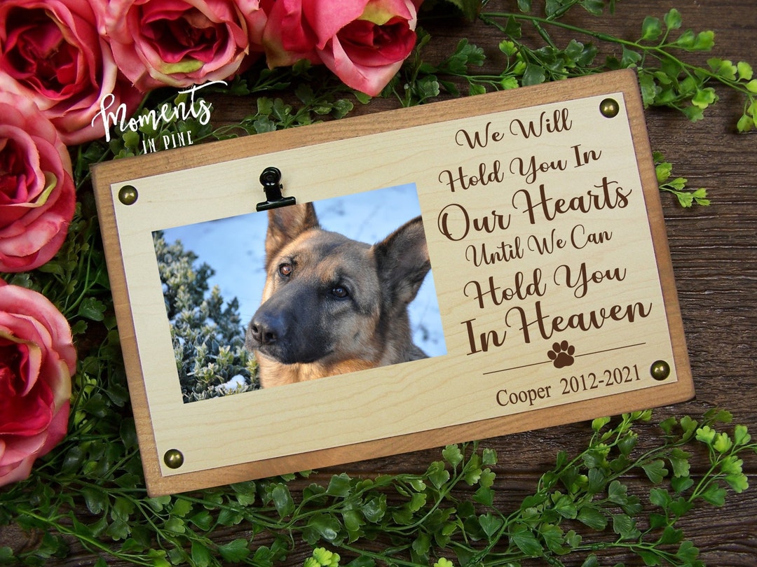 Pet Memorial Frame, Dog Loss Picture Frame Personalized Frame, Paw