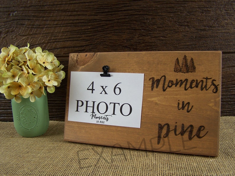 I Love You Boyfriend Gift Camping Gift for Him Rustic Picture Frame Husband Gift Anniversary Gift Valentines Gift Birthday Gift Idea