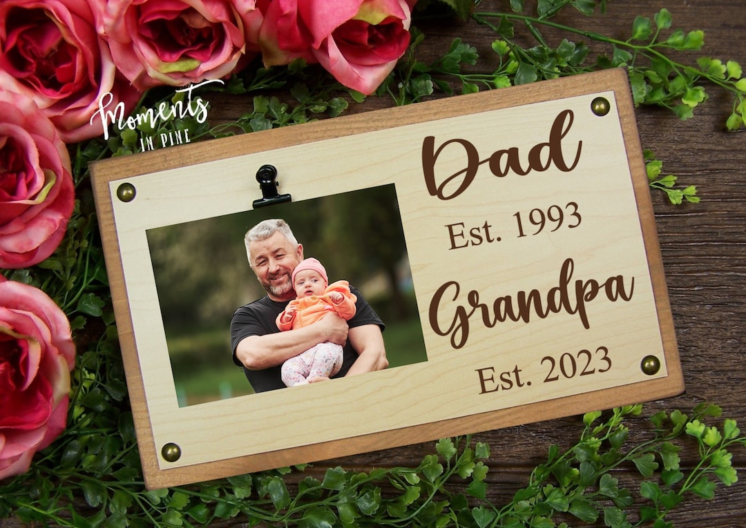 Grandpa Gift, Personalized Father's Day Gift for Dad, Custom Grandparent Established, Birthday ...